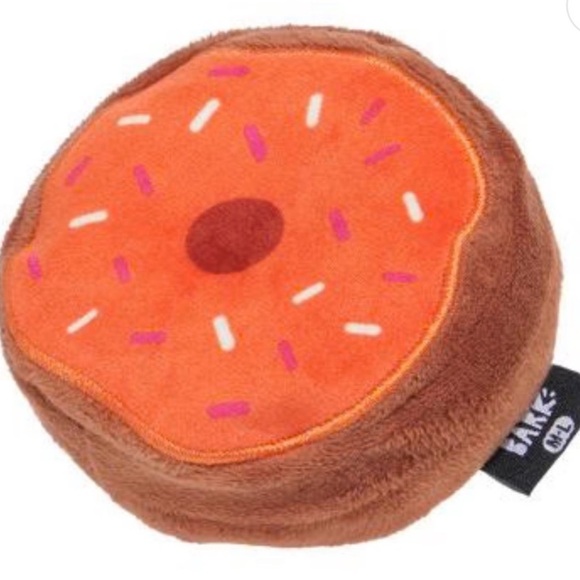 ๐ Dunkin Donuts x Bark Pumpkin Donut Scented Dog Toy - Picture 2 of 11